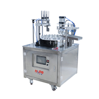 Machine de scellage thermique semi-automatique pour canettes de boissons, pots de yaourt, capsules de café (K-cup), bouteilles, boîtes avec opercule en film et scellage de capuchons en aluminium