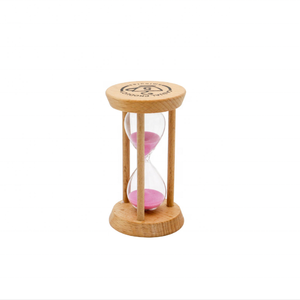 Toptan ucuz yaratıcı 1/3/5 dakika yuvarlak kum zamanlayıcı ahşap kum saati noel becerikli alet - Product Image 5