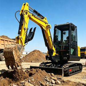 Mini Excavadora con Envío Gratuito, Motor con Certificación CE y EPA, Excavadora de Orugas de 3.5 Toneladas, Pequeña, para Granja, en Venta - Product Image 5