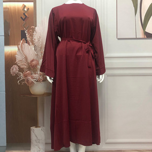 Robe longue à lacets pour femmes musulmanes, grande <span class=keywords><strong>taille</strong></span>, moyen-orient, dubaï - Product Image 1