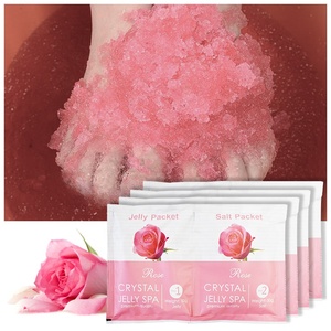 Paquete de gelatina para cuidado de la piel del pie, rosa de cristal hidratante para pedicura, Spa, baño de pies, exfoliante de sal para pies, gran oferta de Amazon - Product Image 2
