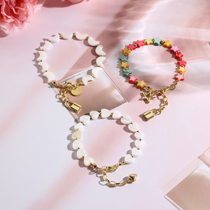 Bracelet de style bohème à bas prix avec perles et pendentif étoile de mer en coquillage blanc pour femme - Product Image 2