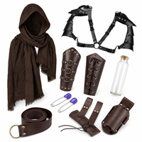 Armure médiévale viking pour homme, ceinture de guerrier, COSPLAY, Halloween, déguisement de carnaval, protège-épaules