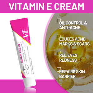 Crème Aichun Beauty à la vitamine E, à l'acide salicylique, à la niacinamide et à la centella pour le contrôle du sébum, l'acné, les marques d'acné, les cicatrices, les rougeurs et la réparation de la peau. - Product Image 3