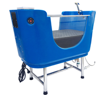 Baignoire de toilettage pour animaux de compagnie Baignoire spa pour animaux de compagnie en acier inoxydable table de toilettage manuelle pour chiens de compagnie