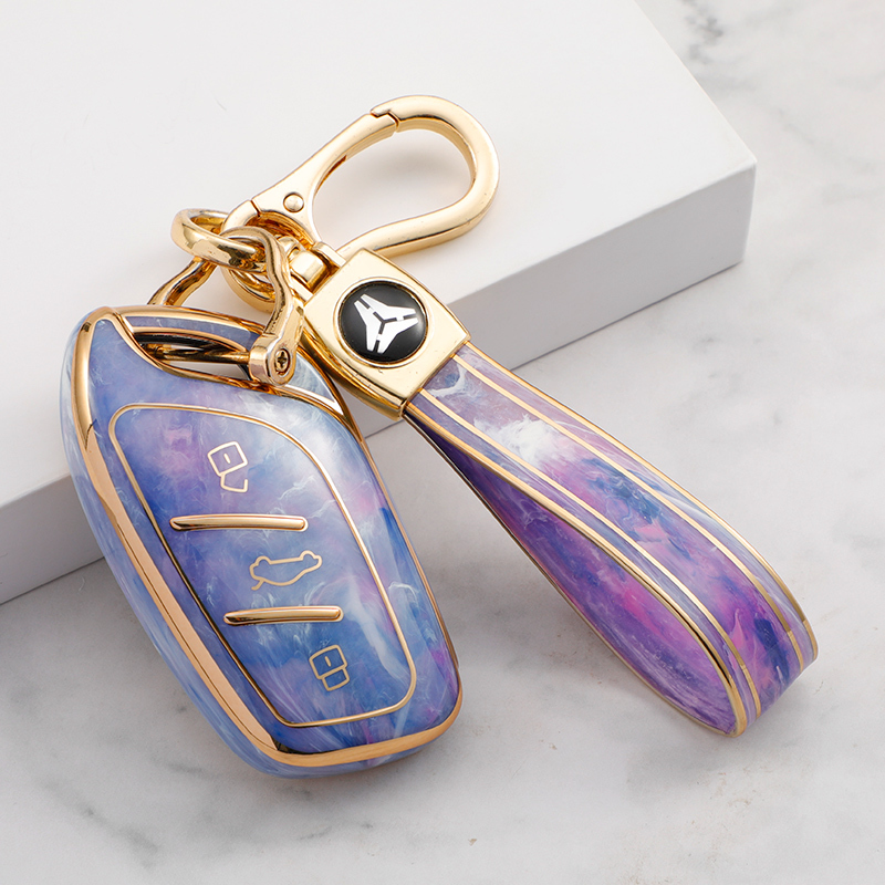 Purple+Key Chain