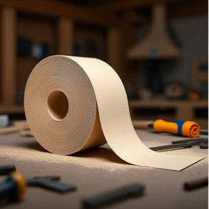 Rollo de papel de lija de corindón 115x50000 mm, grano 240, herramienta abrasiva - Product Image 3