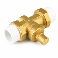 Vanne de réduction de pression d'eau en laiton PN16, régulateur réglable, extrémités doubles raccord PPR 20mm 25mm 32mm pour la plomberie