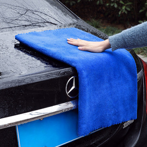 Toalla de microfibra para lavado de coches, 60x160cm, gruesa, suave y absorbente, azul, para limpieza de vehículos - Product Image 1