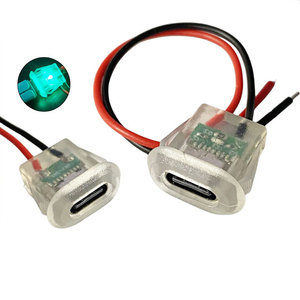 半透明<span class=keywords><strong>USB</strong></span> Type-Cジャック スナップフィットパネルマウント クリア<span class=keywords><strong>USB</strong></span> Type-Cソケット（インジケーター付き） - Product Image 6