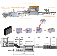 XINTU Lini Produksi Elektrik Otomatis Penuh untuk Kertas/Logam/Barel/Karton Pengemasan/Pembongkaran/Penyegelan/Penumpukan Makanan & Minuman