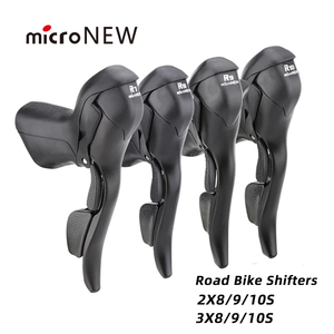 Manetas de Cambio para Bicicleta de Carretera MicroNEW 3x7 3x8 <span class=keywords><strong>3x9</strong></span> 3x10 3x11 Velocidades Palanca de Freno <span class=keywords><strong>Desviador</strong></span> 2x7 2x8 2x9 2x10 Velocidades para Shimano - Product Image 6