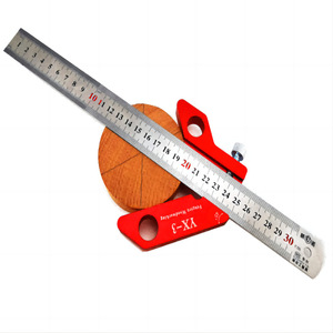 Règle de traçage centrale en aluminium pour menuisier, 45 et 90 degrés, outil de marquage pour le travail du bois, traçeur de centre carré - Product Image 1