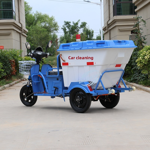 Triciclo de Limpieza Eléctrico con Motor de 580W y Contenedor de Residuos de 500L para Mantenimiento de Propiedades Comunitarias - Product Image 3