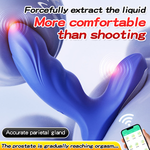 Vibrador <span class=keywords><strong>Anal</strong></span> de Doble Vibración de 9 Frecuencias al por Mayor, Juguetes Sexuales con Control Remoto por Aplicación, Masajeador de Próstata, Consolador Vibrador para Hombres - Product Image 4