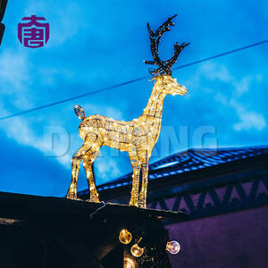 Lumières LED en forme de cerf pour extérieur, couleur personnalisable, taille adaptable, étanches IP65, pour décoration de fêtes intérieure/extérieure - Product Image 6