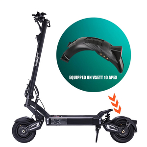 10+ 10 APEX Plus Elektrikli Scooter için Uzatılmış Arka Çamurluk Plastik Siyah Çamurluk Tekerlek Kapağı Lastik Kanat Sıçrama Koruyucu - Product Image 3