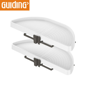 Almacenamiento debajo del fregadero extraíble cesta PP modificación Bases de plástico esquina tirador <span class=keywords><strong>cocina</strong></span> Larder gabinete esquina Swing bandeja - Product Image 2