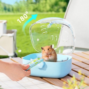 Petit transporteur multifonction pour animaux de compagnie avec distributeur d'eau, maison transparente pour animaux de compagnie, <span class=keywords><strong>cage</strong></span> pour <span class=keywords><strong>hamster</strong></span> pour petits animaux - Product Image 3