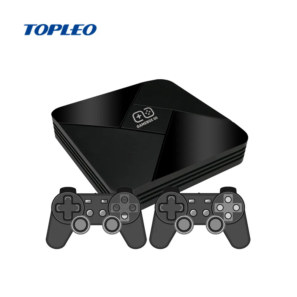 Topleo G5 linux android tv box with built-in games controller retro tv box game