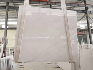 고급 고급 프로젝트를위한 회색 질감 슬래브 타일이있는 새로운 흰색 천연 흰색 대리석 - Product Image 6