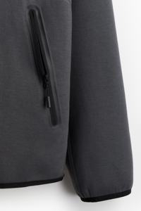 2025 personalizado de peso pesado 100% algodón impreso logotipo pulóver de gran tamaño sin cuerdas Sudadera con capucha de logotipo personalizado de impresión para los hombres Zip Up - Product Image 6