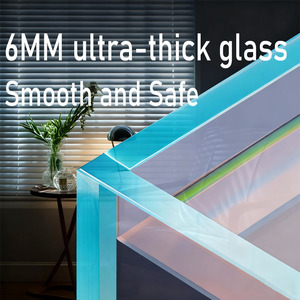 Ultraheldere grote rechthoekige glazen aquariumvisbak op maat, elektrisch aangedreven, voorzien van solide patroon, modieus, voor binnen, uit <span class=keywords><strong>China</strong></span>. - Product Image 2