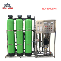 Petite station de traitement de l'eau / système / machinerie de 500 à 2000 LPH, machine de production d'eau pure pour l'eau potable