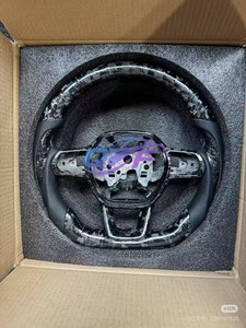 Assurance qualité cuir perforé LED volant en Fiber de carbone pour Volkswagen <span class=keywords><strong>Golf</strong></span> 7.5 gti volant de voiture - Product Image 5