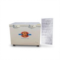 Congélateur coffre solaire double température 308L DC 12V/24V à dégivrage automatique pour usage commercial