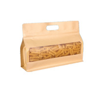 Emballage alimentaire biodégradable avec fermeture éclair, logo imprimé sur mesure, herbes et épices, fond plat, sachet de café ou de thé avec fermeture éclair