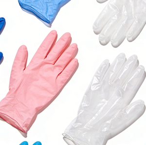Guanti in Vinile Trasparenti Monouso per Uso Industriale, Lavaggio Auto, <span class=keywords><strong>Tatuaggi</strong></span>, Cucina e Giardinaggio - Product Image 1