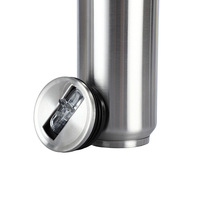 Vente directe d'usine 350/500ml Double paroi en acier inoxydable Cola bouteille vide Thermos canettes eau Cokes bouteille avec couvercle de paille rabattable