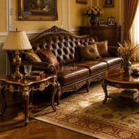 Table d'appoint Fleuron Radiance Serpentine |   Table d'appoint de luxe de style rococo avec marqueterie et plateau doré - EKAR
