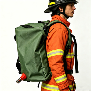 Sac <span class=keywords><strong>à</strong></span> dos d'incendie pliable en Oxford <span class=keywords><strong>vert</strong></span> souple 20L, pulvérisateur portable pour lutte contre les incendies en zone sauvage avec <span class=keywords><strong>pompe</strong></span> manuelle - Product Image 5