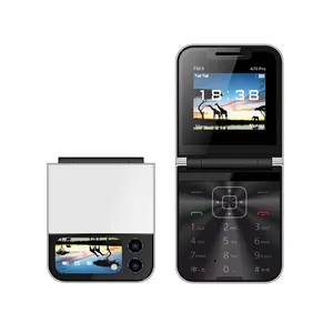 Mini 2 SIM mobile phone folding style multiple language video audio player 0.08MP rear camera multiple color