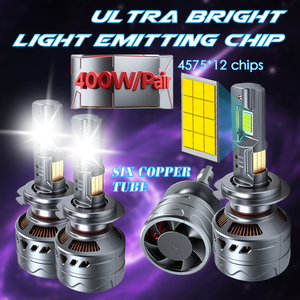 Công suất cao 400 Wát 40000 Wát AL38 Led Đèn Pha 9005 9006 9012 H1 đèn pha H4 H7 H11 Led Đèn Pha Bóng đèn HB3 HB4 cho xe - Product Image 5