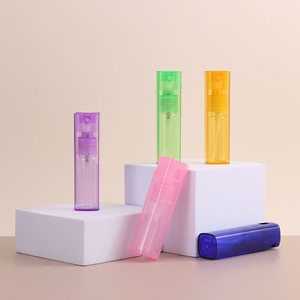 Flacon pulvérisateur de parfum de luxe carré 10 ml en PET, rechargeable, pour cosmétiques, corps, visage, tonique, impression sur écran, couleurs personnalisables - Product Image 3