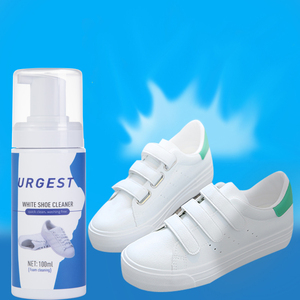 Nettoyant pour chaussures en mousse blanche, formule végétale écologique, <span class=keywords><strong>nettoyage</strong></span> rapide et facile, 100 ml - Product Image 1