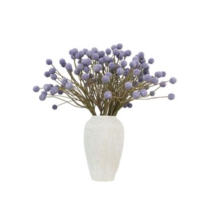 Fleurs artificielles Plain Realm, tige unique, boule dorée, décoration d'automne, décoration intérieure, accessoires d'extérieur, fleur en plastique et soie - Product Image 4