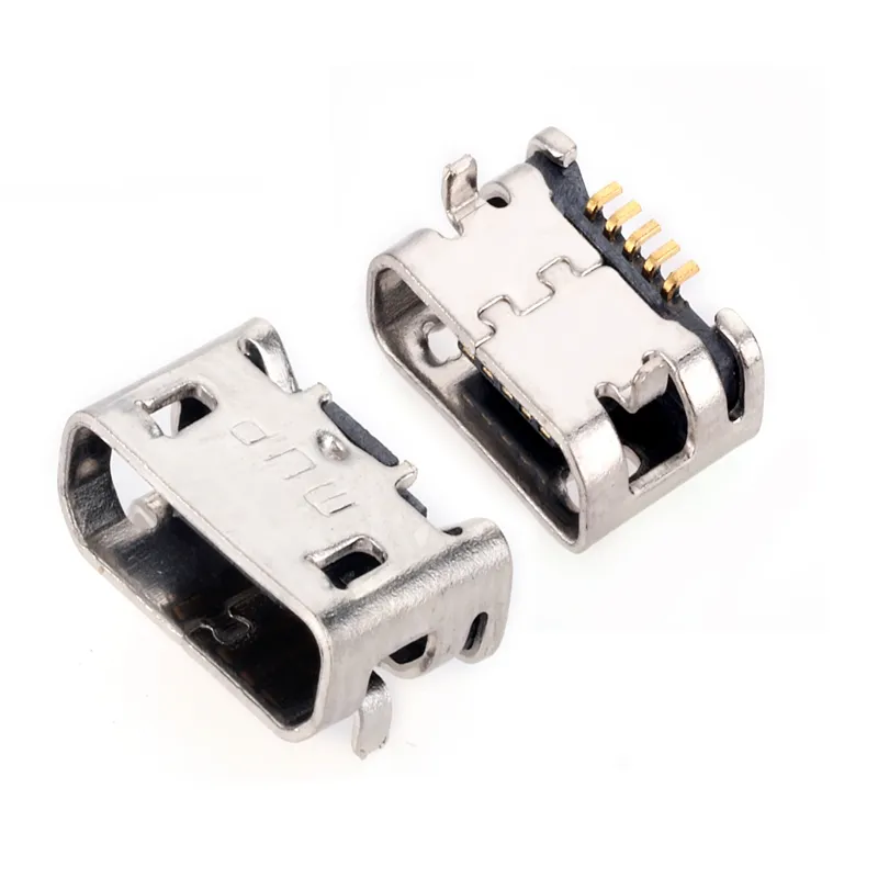 MUP exceedconn female Mini micro USB connector 5 pin panel mount connector smd socket 12v conector electric connector