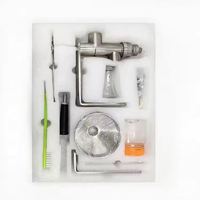 DAWNTECH Petite Machine d'Extraction Manuelle Domestique en Acier Inoxydable de Qualité Alimentaire pour Huiles de Tournesol, Noix et Olives - Capacité 5kg/h, Garantie 3 Ans