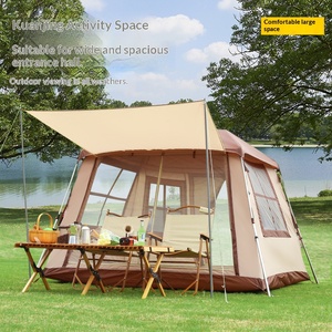 <span class=keywords><strong>Tenda</strong></span> Estiva HOUMU per Esterni, Automatica, Monocamera, con Pali in Alluminio, Apertura Rapida, Completamente Impermeabile, Resistente ai Raggi UV, Stile Retrò Cottage - Product Image 2