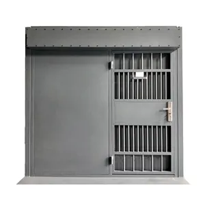 High quality galvanized steel door design automatic sliding door prison door for jail