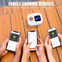 Sistema de Alarma Inalámbrico WiFi Tuya 2.4G con Control Remoto y Monitoreo por Aplicación Smart Life, Llamadas SOS, Alarma de Emergencia para Cuidado de Personas Mayores