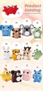 Kit de <span class=keywords><strong>Amigurumi</strong></span> Instrucciones <span class=keywords><strong>paso</strong></span> <span class=keywords><strong>a</strong></span> <span class=keywords><strong>paso</strong></span> Kit de animales para Kit de ganchillo para principiantes Juego de manualidades DIY - Product Image 4