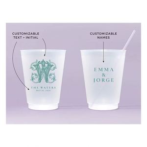 Vaso Personalizado con Retrato de Mascota para Boda, Reutilizable, Esmerilado, Irrompible, Flexible, de Plástico, Recuerdos de Boda para Perros - Product Image 4