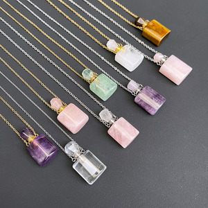 En gros Naturel Mixte <span class=keywords><strong>Améthyste</strong></span> Parfum Bouteilles D'huile Essentielle <span class=keywords><strong>Agate</strong></span> Rose Quartz Cristal Bouteille De Parfum - Product Image 4
