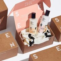 High Quality Corrugated Paper Box Packaging Custom Design With Paper Divider Inserts for Cosmetics Sets Bottle