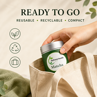 Poudre de Matcha Uji biologique certifiée USDA de qualité cérémonielle, marque distributeur, en vrac, boîte de 30g pour boissons, emballée en boîte, sac ou canettes